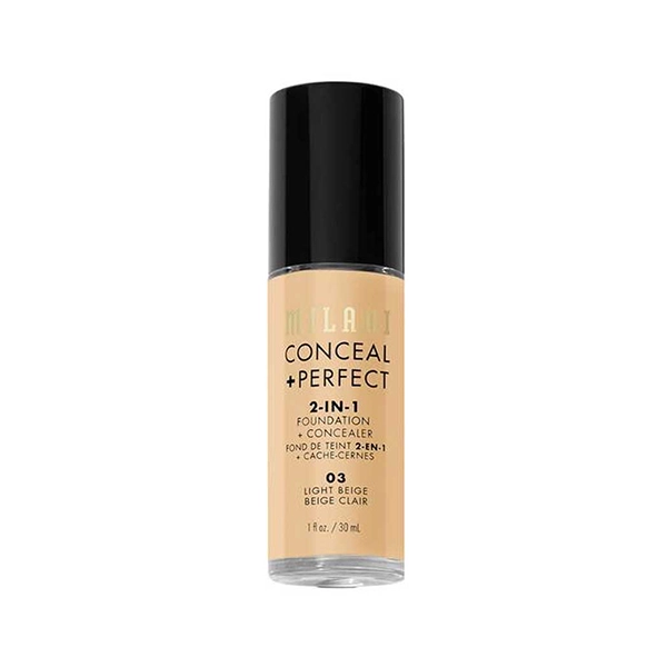 Milani Conceal + Perfect 2-In-1 Foundation + Concealer - 30gm - 03 Light Beige